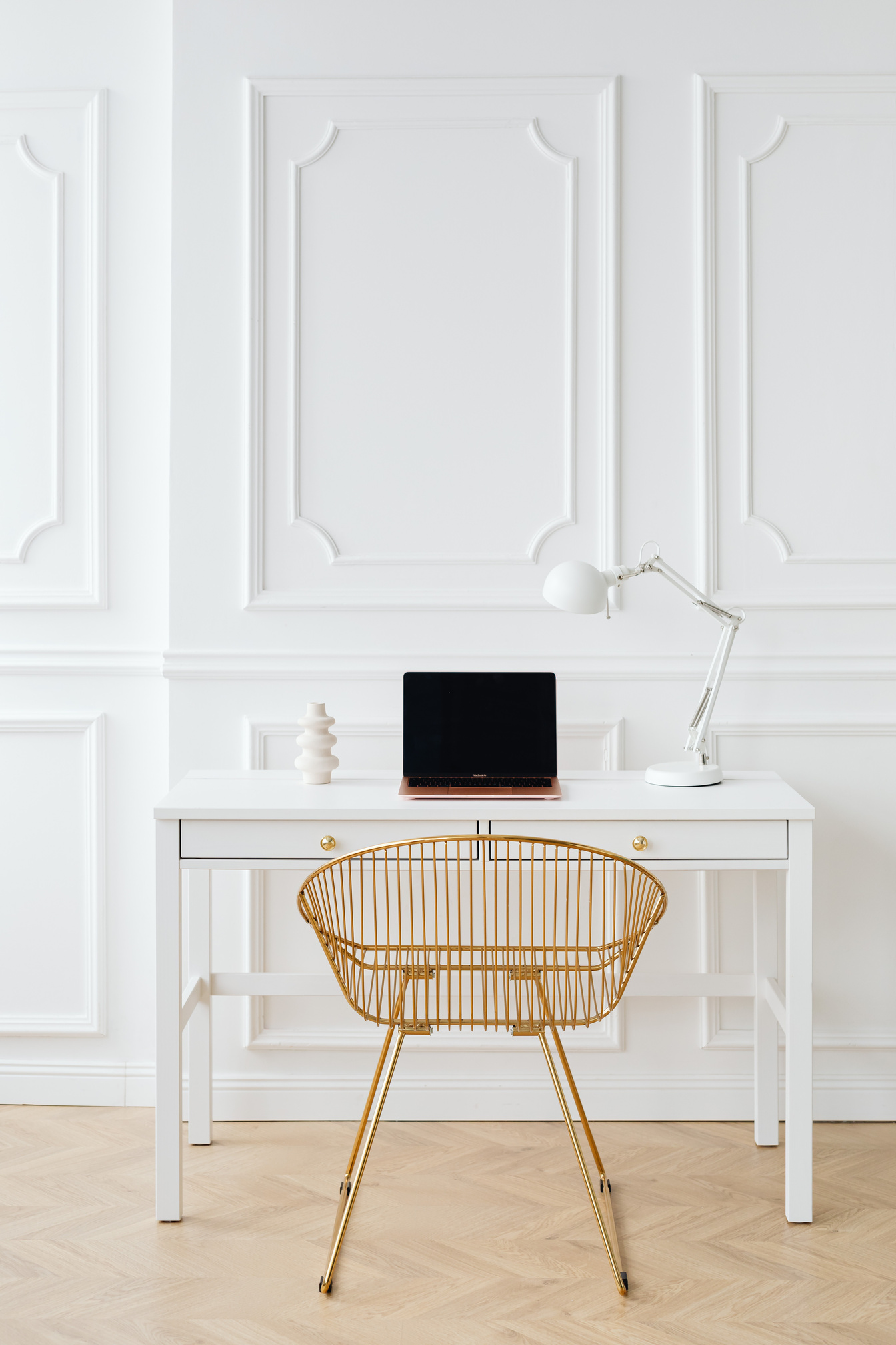 A Laptop on a Desk 